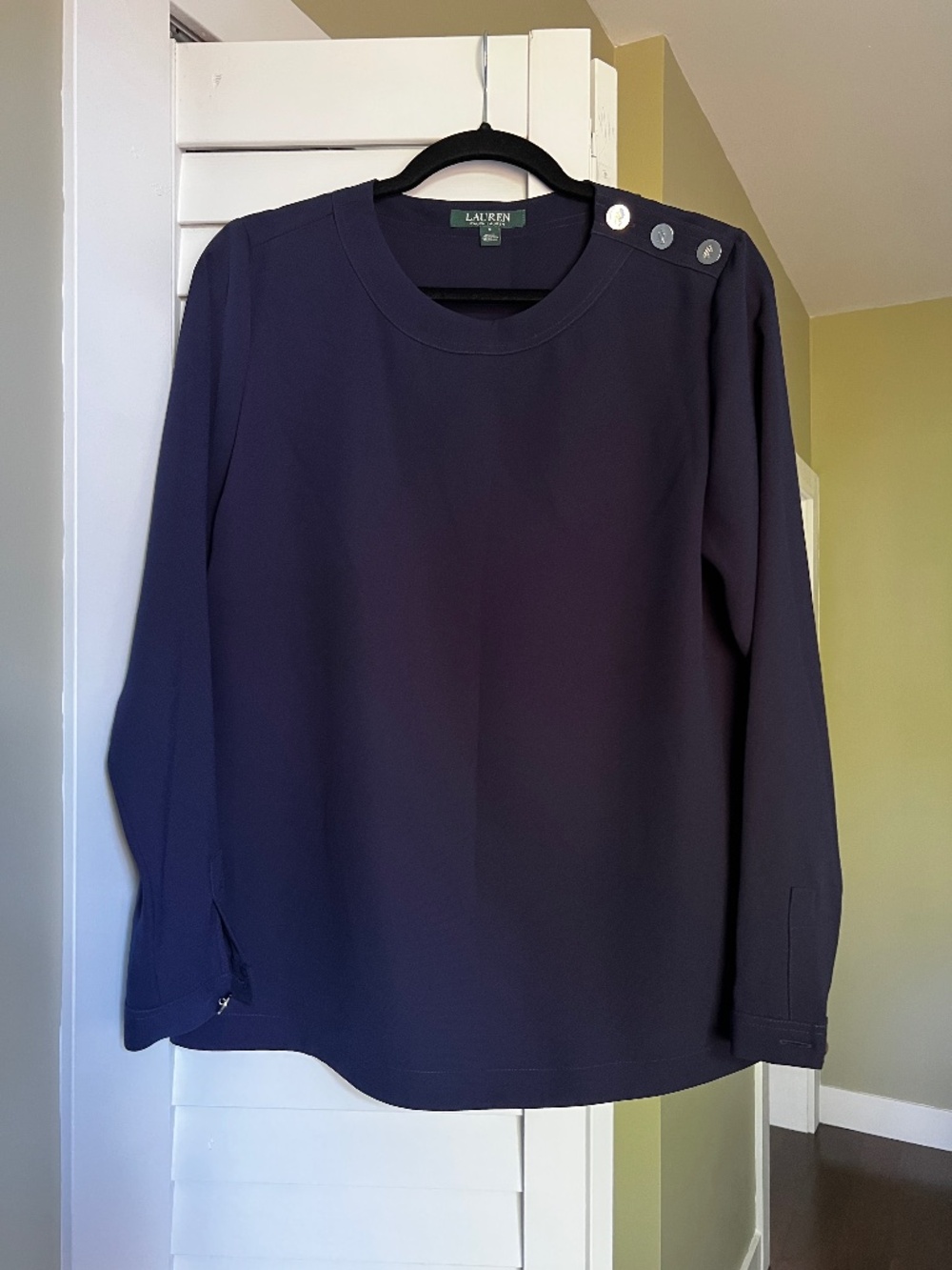 Ralph Lauren Navy Blouse